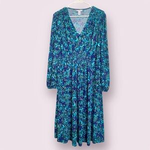 London Times Floral Midi Dress